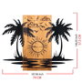 Wallity Hawaii 2 - Accesorio decorativo de pared Negro y Nogal